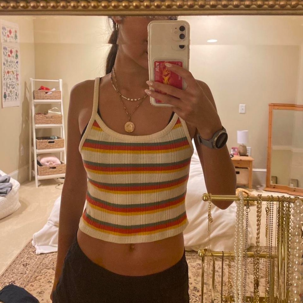 striped tank top